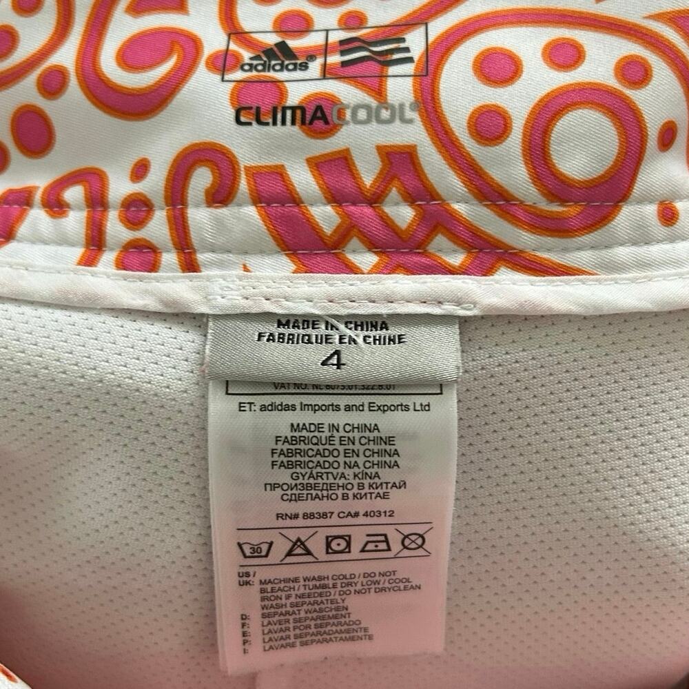 Adidas ClimaCool Skort Pink Geometric Golf Tennis Athletic Size 4 - Picture 4 of 7